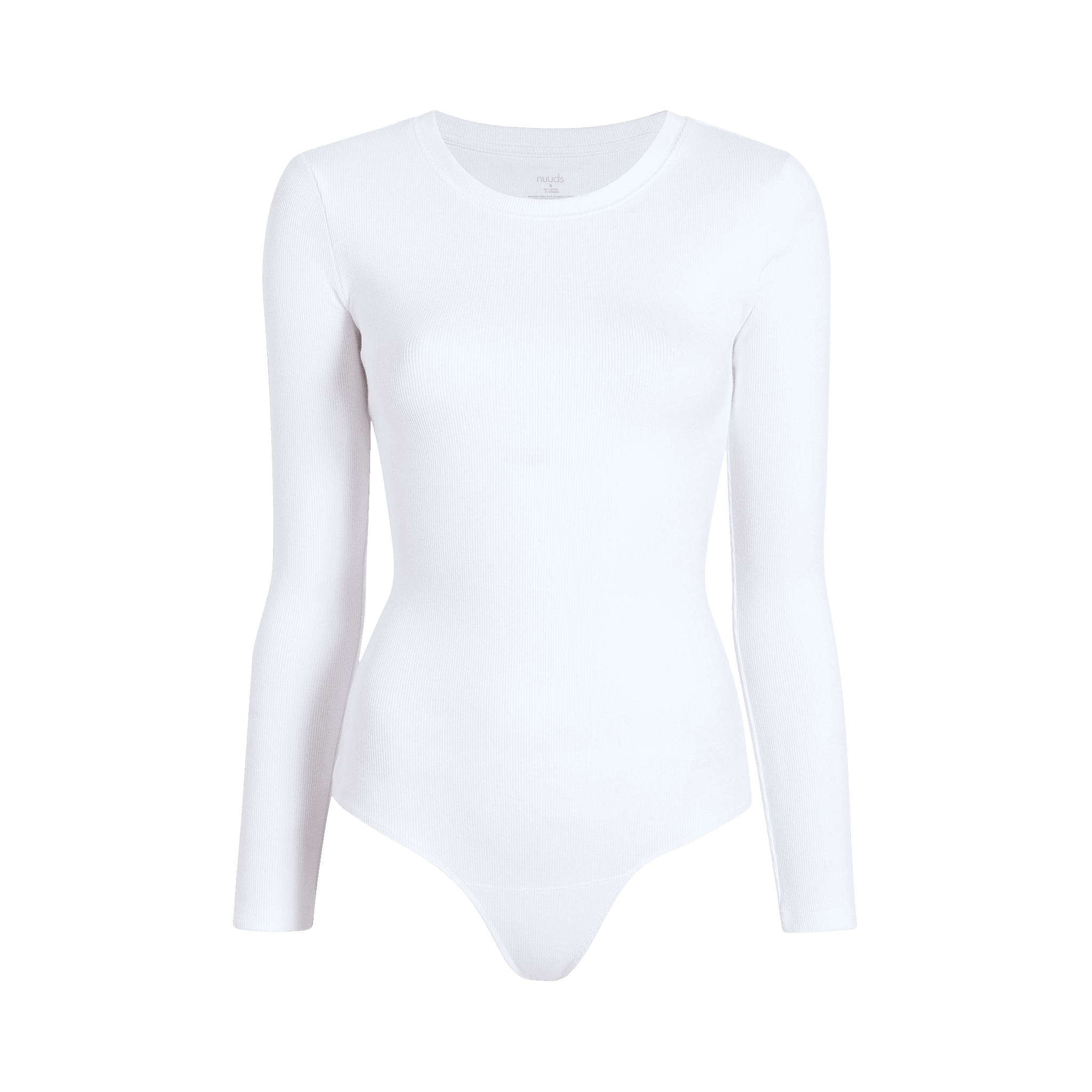 Women's Long Sleeve White Bodysuit Costume