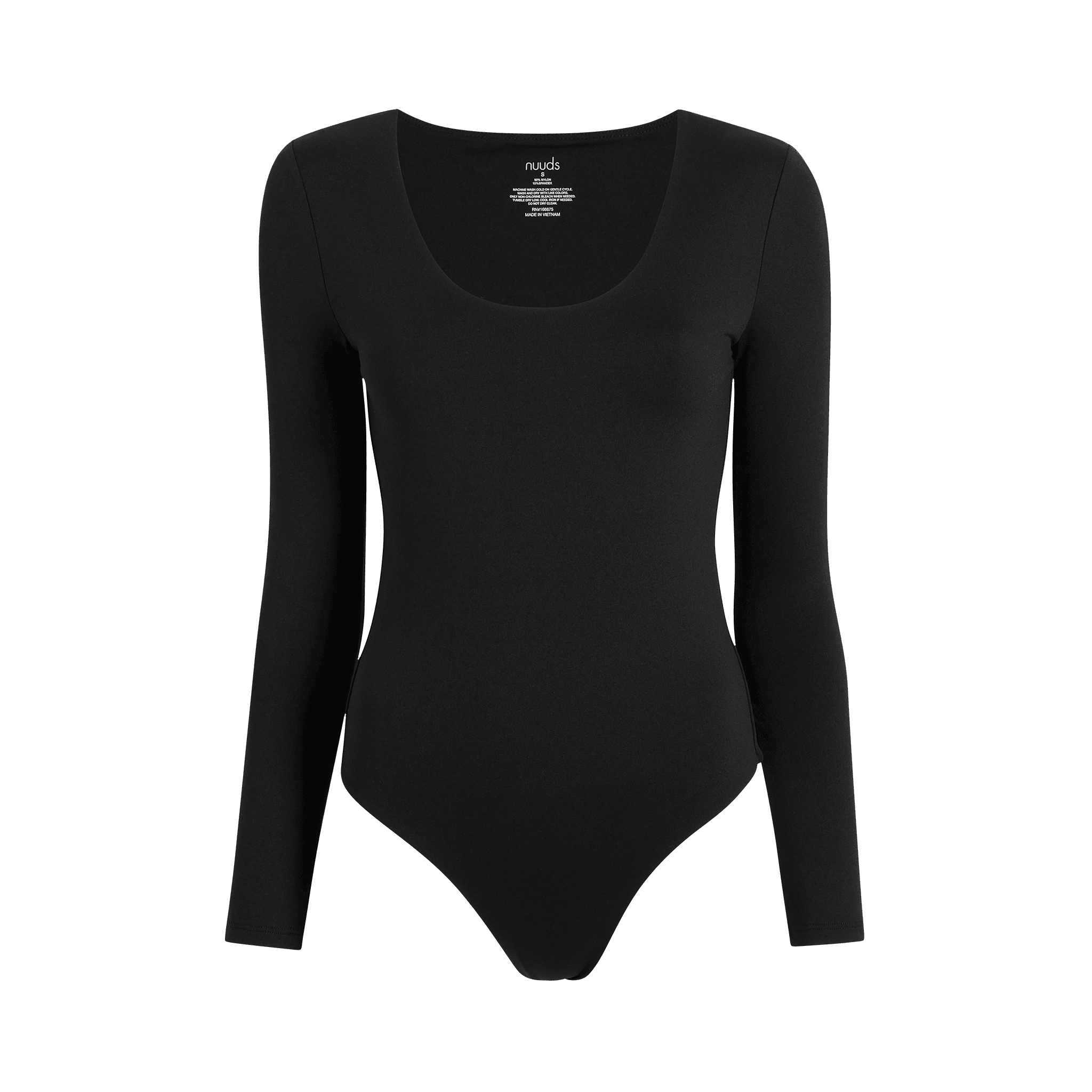 MANGDIUP Women's Size Large Black Scoop Neck T- Shirt Basic Bodysuits