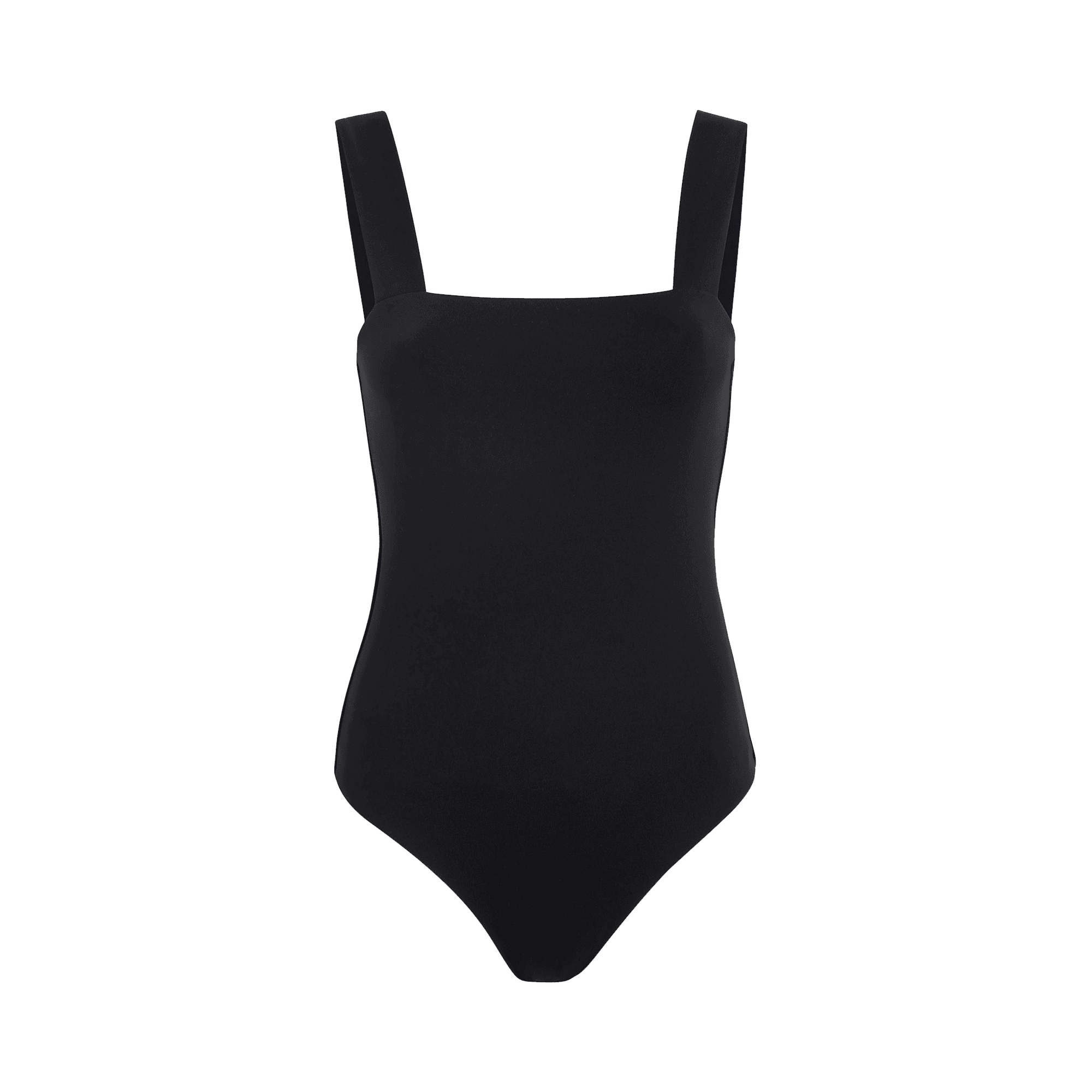 Women's Square Neck Tank Bodysuit | Black